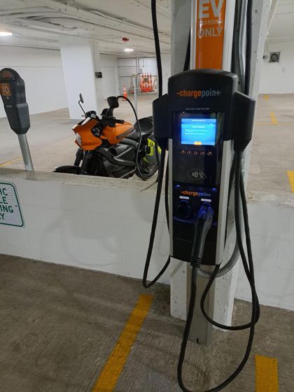 EV charger at Wilson St Garage
