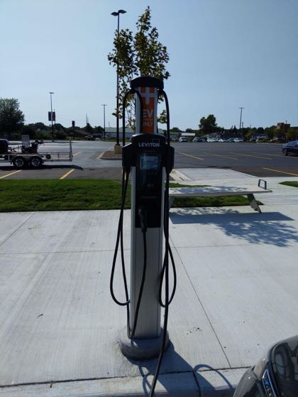 EV charger at The Shops at Westshore - GRCC Lakeshore Campus