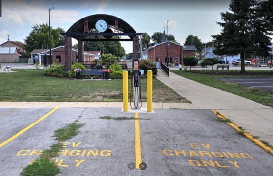 EV charger at Gas City Parking Lot