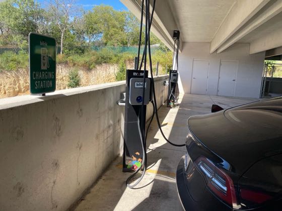 EV charger at San Antonio Zoo