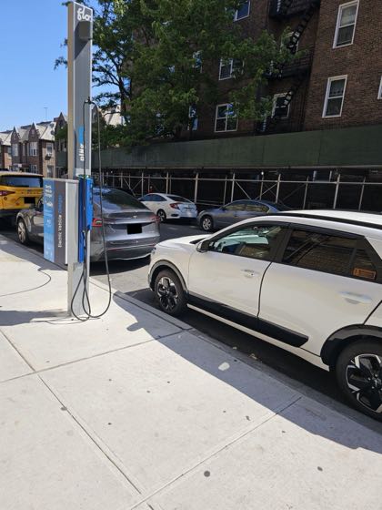 EV charger at 72nd St & 37th Ave Parking