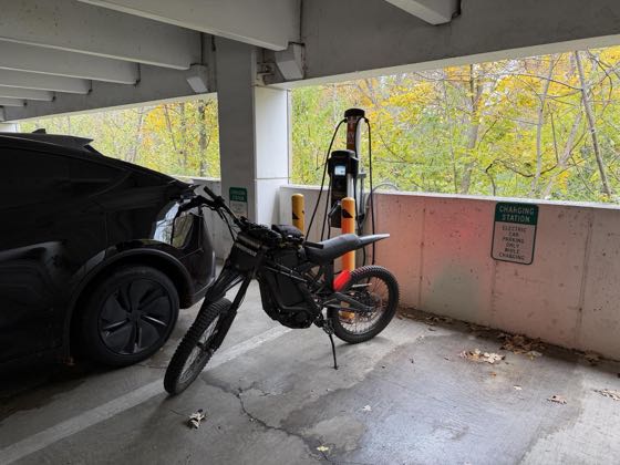 EV charger at Hubbard Woods Parking Deck