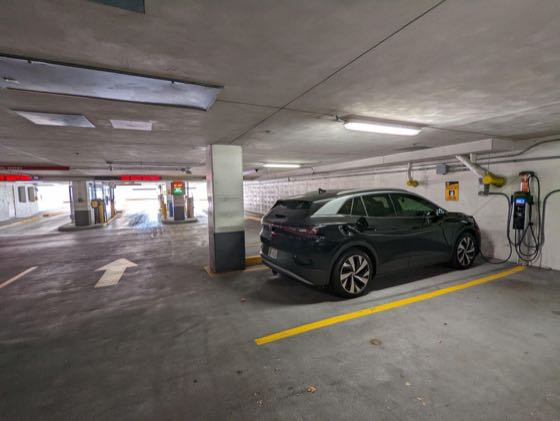 EV charger at UWM - Lubar Business Garage