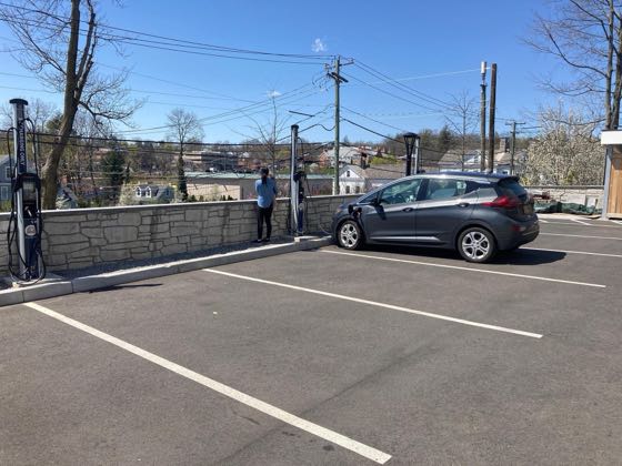 EV charger at Vue New Canaan