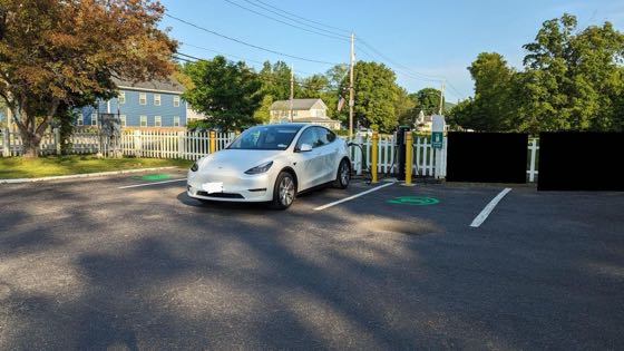 EV charger at Forty Four Brothers Dover Plains