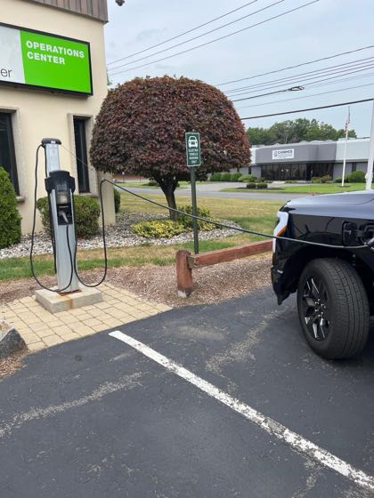 EV charger at Westfield Gas / Electric Operations Center