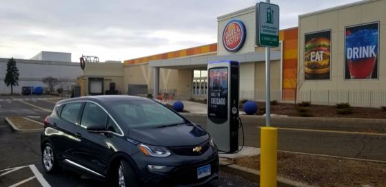 EV charger at Connecticut Post Mall - Dave & Buster's