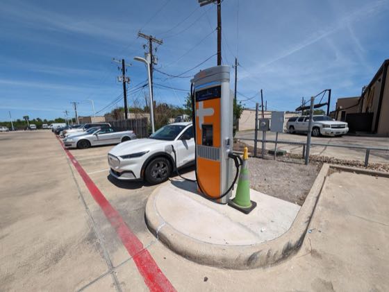 EV charger at Ed Hicks Imports (Mercedes)