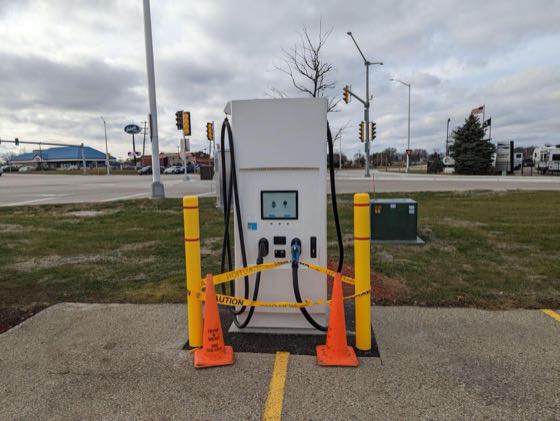 EV charger at Citgo Auto Truck Plaza
