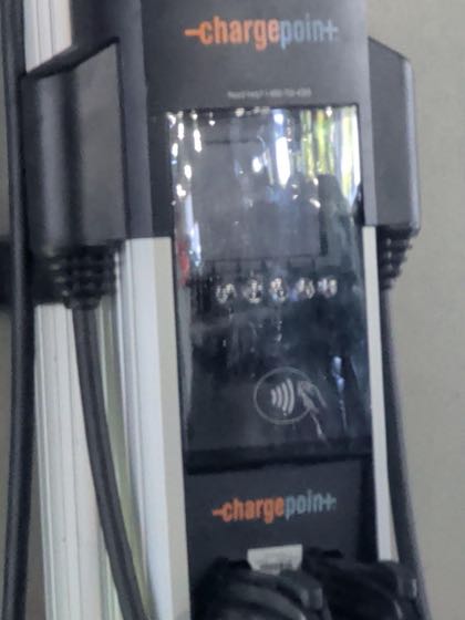 EV charger at North Coastal Family Resource Center Parking Garage