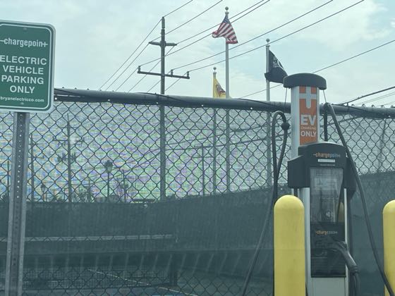 EV charger at LBT Municipal Parking Lot