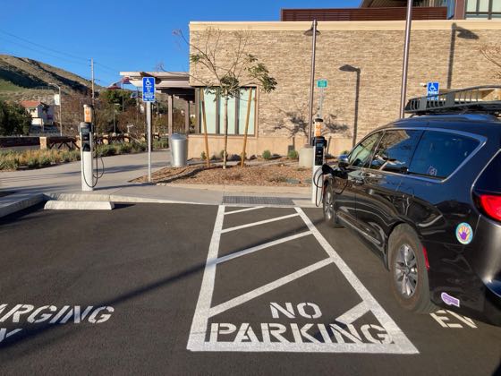 EV charger at Canyon Country Community Center