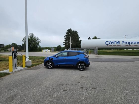 EV charger at Coyne Oil Interlochen