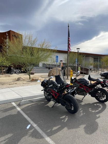 EV charger at San Diego County Library - Borrego Springs Branch
