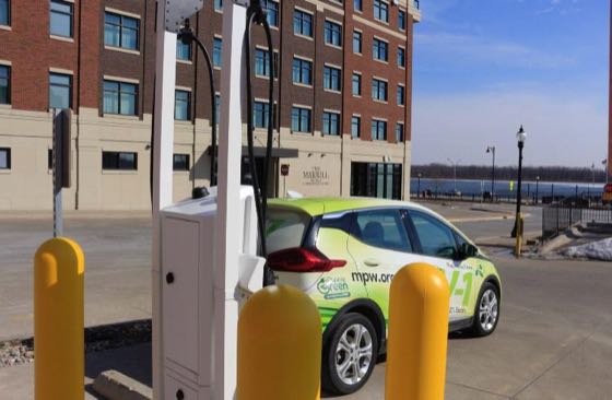 EV charger at Merrill Hotel