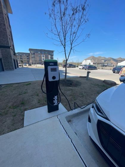 EV charger at Linz at the Station - Building 1