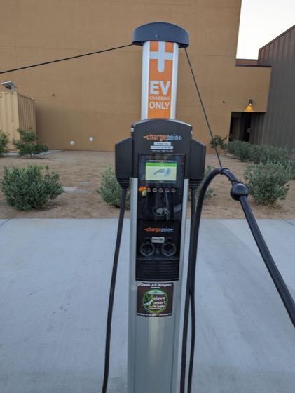 EV charger at Community Center Twentynine Palms