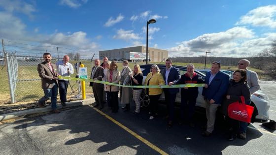 EV charger at Mechanicville Public Library