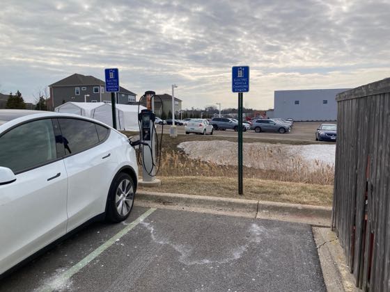 EV charger at Advocate Good Shepherd Health Center