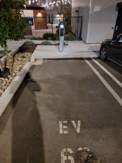 EV charger at Mixed Use Santa Barbara St