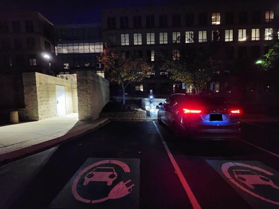 EV charger at Mortensen Company