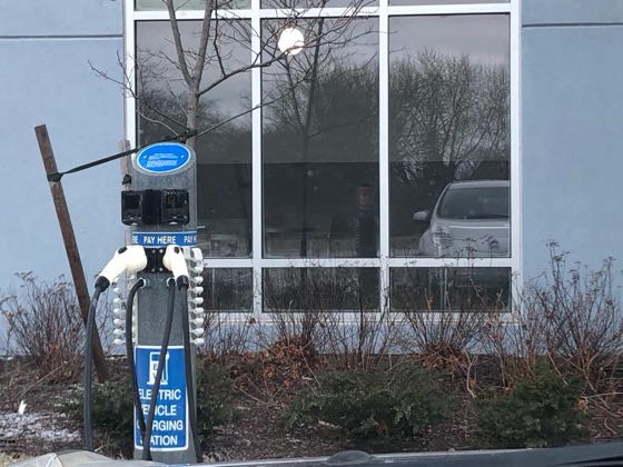 EV charger at TownePlace Suites by Marriott