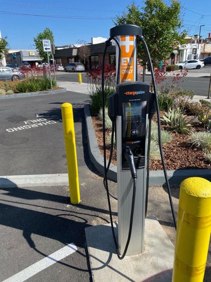 EV charger at Covina Public Parking Lot