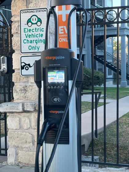 EV charger at Folio Apartments