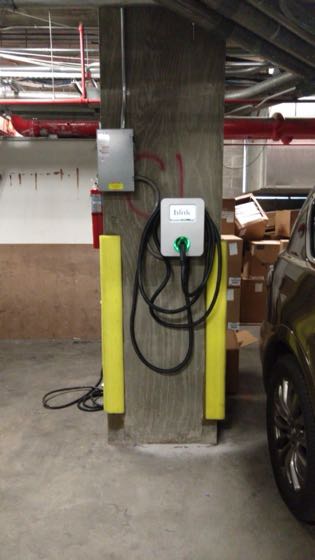 EV charger at Eventi Hotel