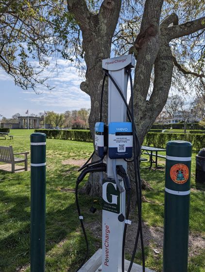 EV charger at Sal Mineo Park
