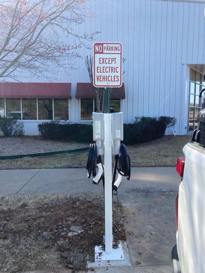 EV charger at Innerplan Office Interiors