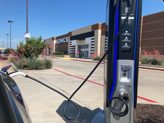 EV charger at Kohl’s