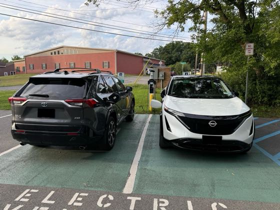 EV charger at Albany County Rail Trail