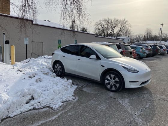 EV charger at Willy St West Coop Grocery Store