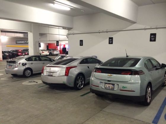 EV charger at Santa Monica Parking Structure 6