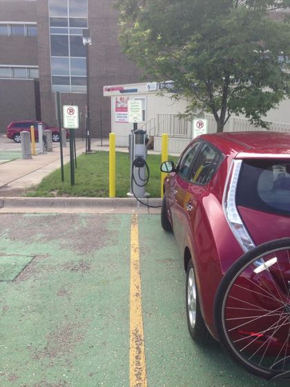 EV charger at Madison Area Technical College