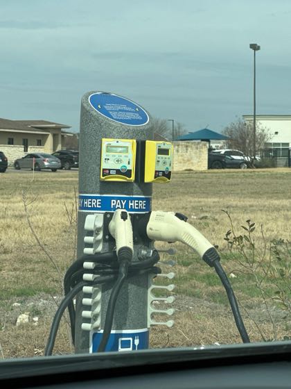 EV charger at Staybridge Suites Waco South