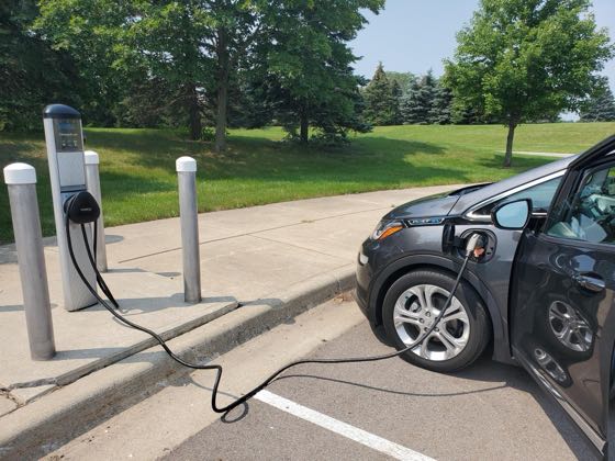 EV charger at Monroe County Community College