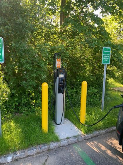 EV charger at Streeter Pool