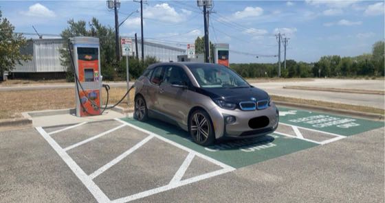 EV charger at Mueller Film Studios
