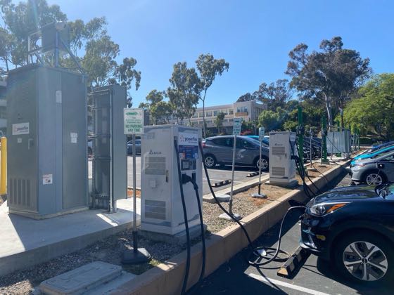 EV charger at Santa Barbara County - Health Services