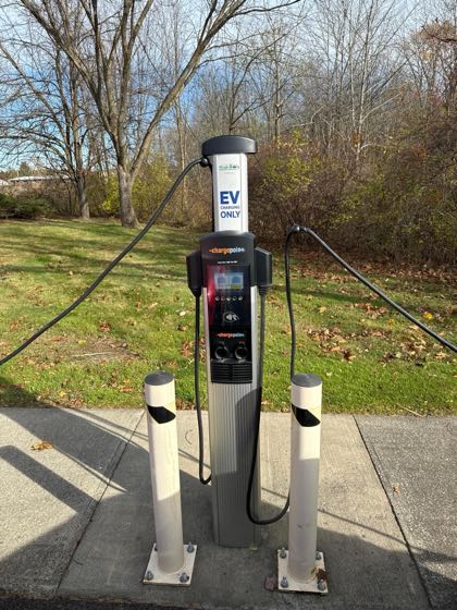 EV charger at NAPA Northeast Automotive Parts