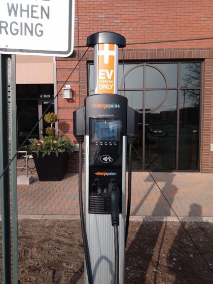 EV charger at 8th St Parking/Charging