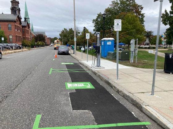 EV charger at Veterans Memorial Park