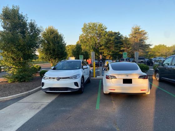 EV charger at Mercer County Park - Boathouse