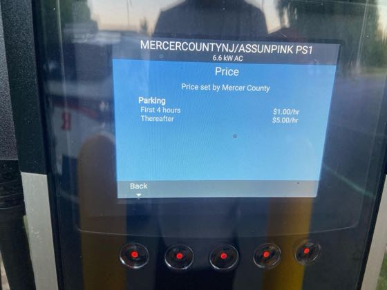 EV charger at Mercer County Technical School - Assunpink Campus (Health Sciences)
