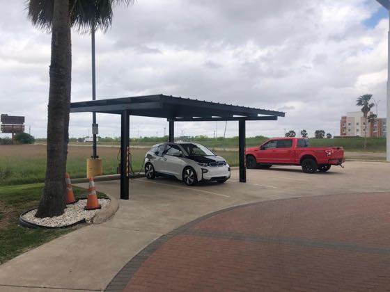 EV charger at La Quinta Inn & Suites by Wyndham Raymondville