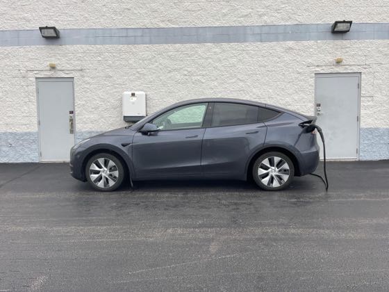 EV charger at Ewald Kia of Oconomowoc