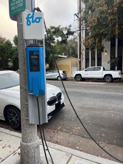 EV charger at Echo Park Ave & Lucretia Ave Parking