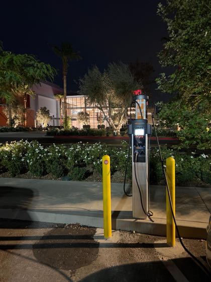 EV charger at Westfield Topanga - AMC